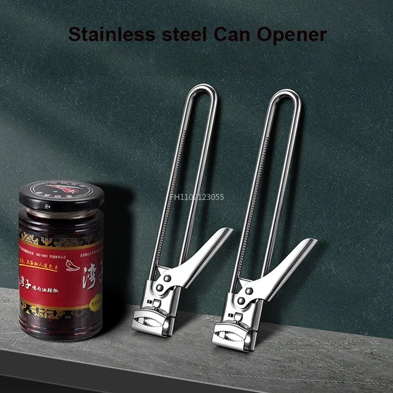 Professional Manual Jar Bottle Opener Good To Grip Glass Lids Remover Kitchen Accessories Adjustable Jar Opener Stainless Steel