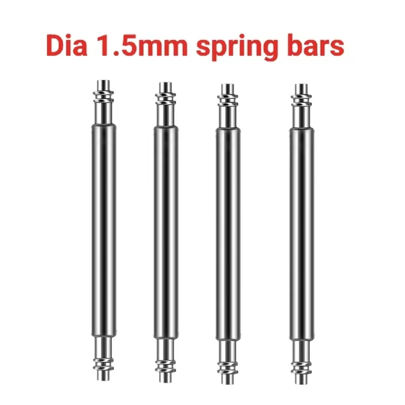 10 Stück Federstegstifte Ø 1,5 mm/1,8 mm für 16 mm, 18 mm, 19 mm, 20 mm, 21 mm, 22 mm, 24 mm, 26 mm Uhrenarmbänder – Detail 5