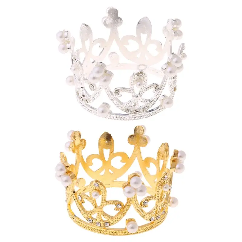 Newborn Girls Boys Photography Corona D'Oro Puntelli Little Baby Photo Foto Shooting Crown Accessori Neonato Per Bebe Fotogr