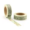1PC 10M Decorative Retro World Map Washi Tape Paper for Planner Scrapbook Journaling Adhesive Tape 15mmx10m School Supply 3