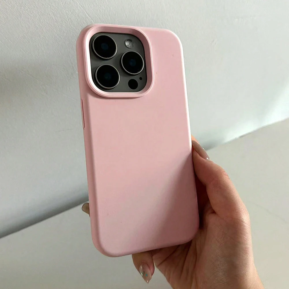 Minimalist Pink Solid Color Fashion Soft Phone Case - TPU Silicone Cover