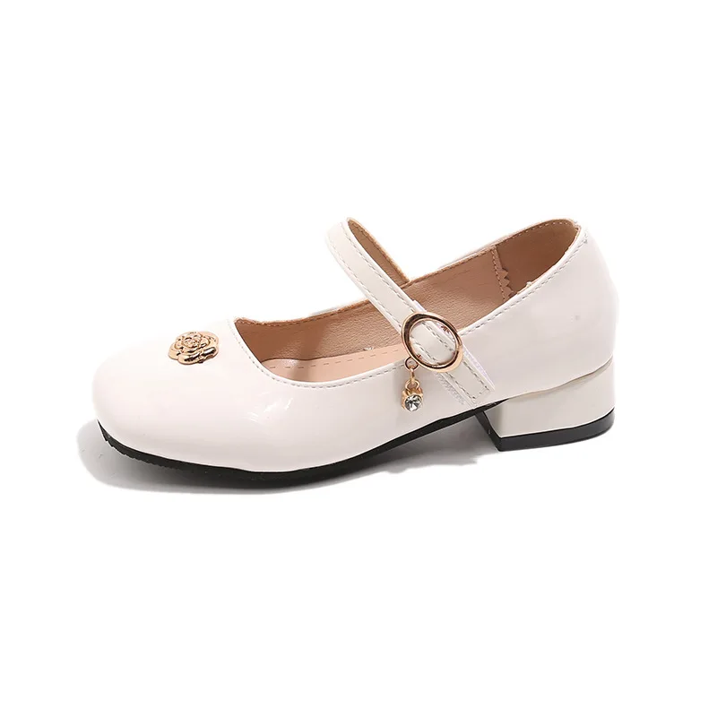 Girls Leather Shoes Korean Style Soft Sole Anti Slip