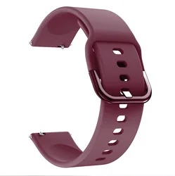High-Quality 22mm Silicone Sport Band - Premium Strap and Bracelet for Universal (Wine Red-B)
