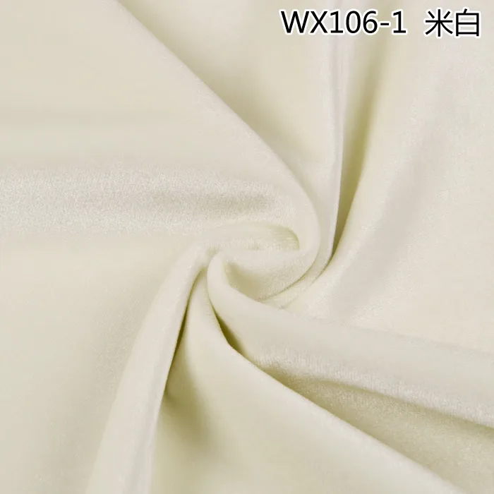 Thinkend Velvet Fabric By Meters for Upholstery Sofa Curtains Tablecloth Pillowcase Chair Sewing Soft Smooth Plain Velour Cloth