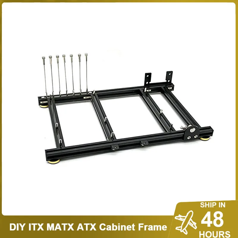 Gamer Cabinet Diy Mini Pc Case Open Frame Itx Matx Atx Desktop Computer Chassis Rack Orizzontale Mod Water Cooler