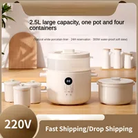 220V 2500ML Electric Electric Slow Stewer Household Automatic Water Separated Stewing Soup Health Preserving Pot Slow Cooker 1