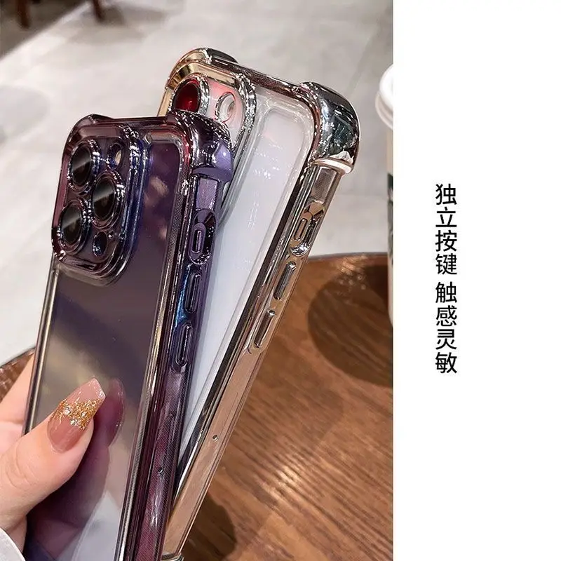 Luxury Electroplating Transparent Silicone TPU Case
