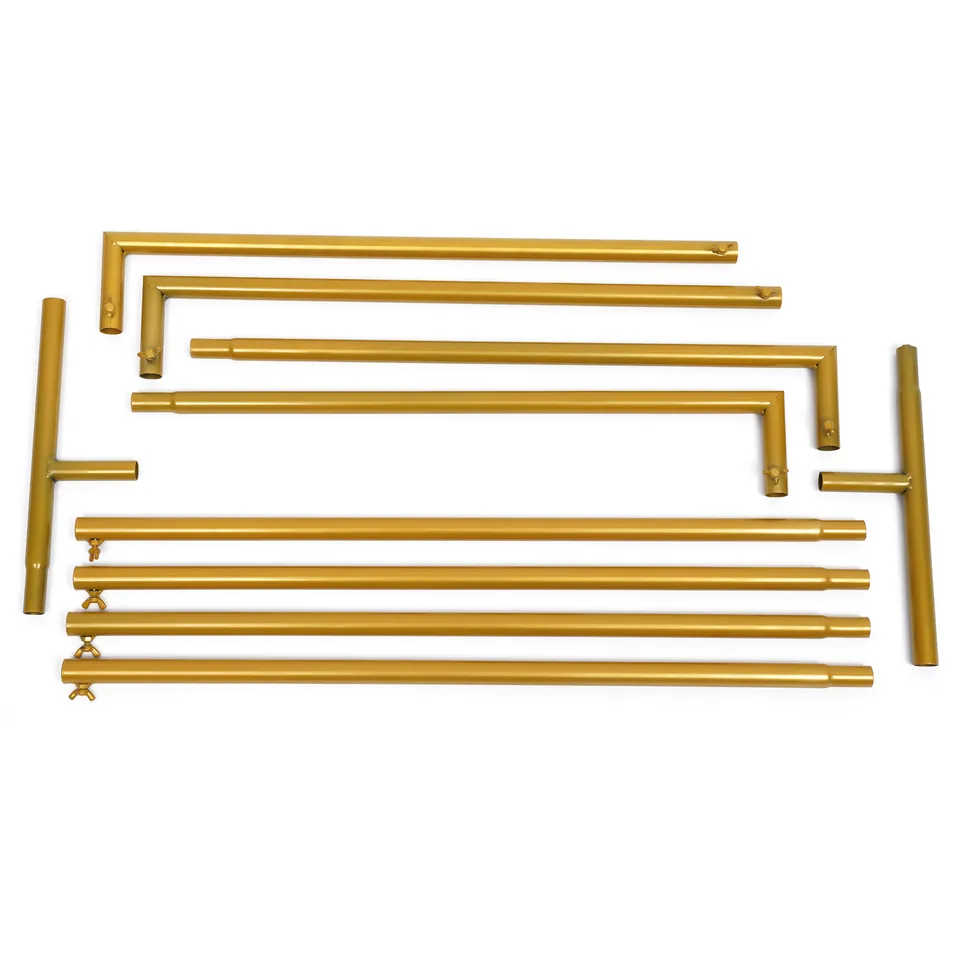 Gold Metal Wedding Arch Backdrop Stand Decoration