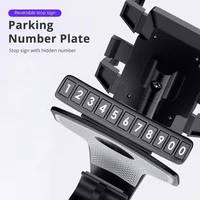 Universal Dashboard Car Phone Holder with Parking Number Plate 360 Degree Rotatable Auto Mobile Phone Clip Bracket for Iphone - Image 4
