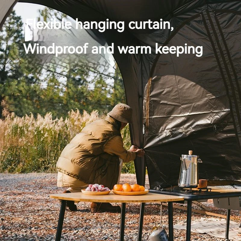 Naturehike Quick Open Dome Tent Accessories Canopy Waterproof Docking Car Tail Tent Outdoor Camping Family Large Sunshade Tarp