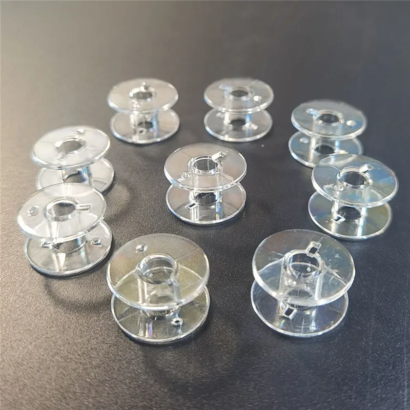 Description Picture 2 of item30pcs Plastic Sewing Bobbins for Sewing Machine Transparent Empty Spools Universal Threads Bobbins DIY Sewing Accessories
