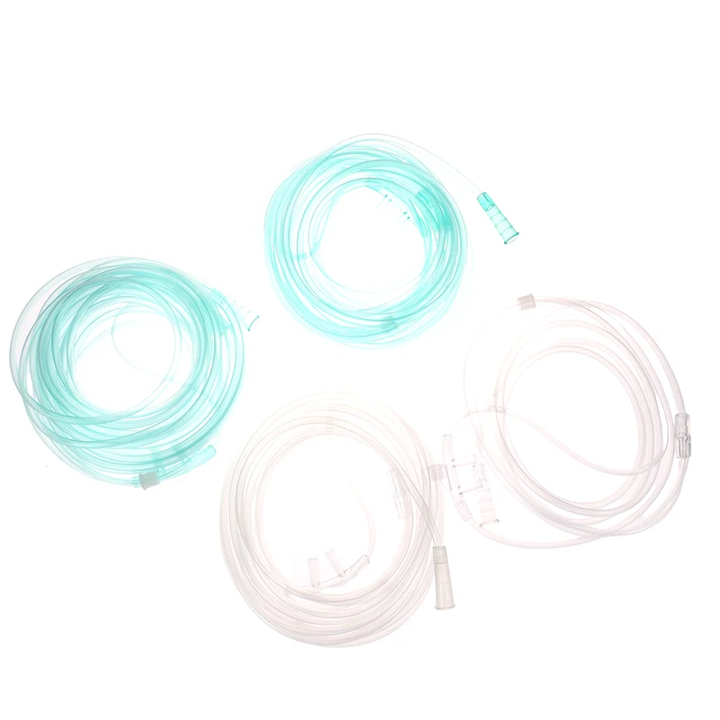 1PCS 1.5/1.8/3/4/5M Disposable Oxygen Tube Double Nasal Oxygen Tube Independent Packing Medical Care Machine Breathing Cannula nasal oxygen tube