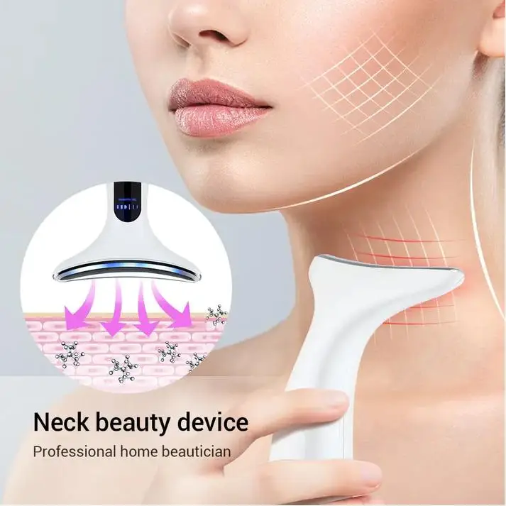 Portable Neck Beauty Device with Multi Color Massage
