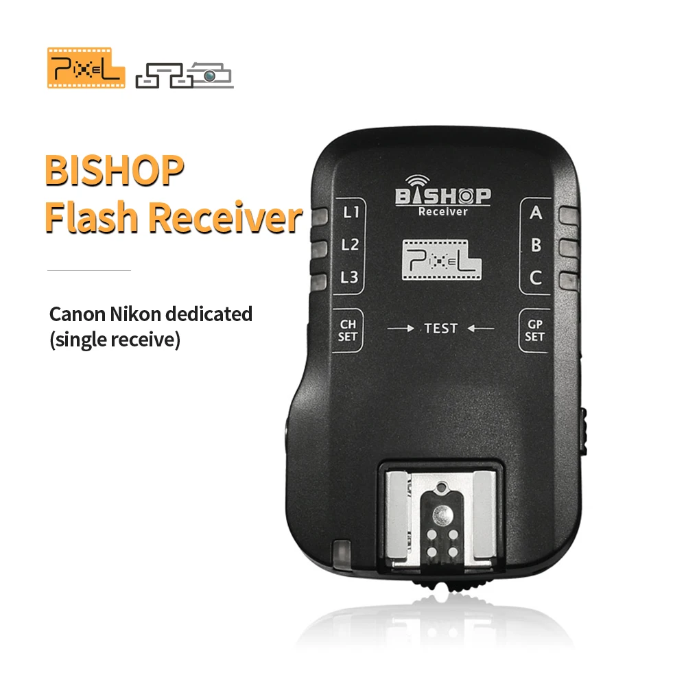 

Pixel Bishop Radio Flash Receiver For Nikon Canon DSLR Camera Radio With TTL High Speed
