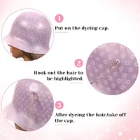 Capuchon de coloration de cheveux en Silicone, pour la coiffure, avec aiguille, outil professionnel de teinture pour Salon de coiffure 6