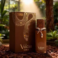 Fragrance World TikTok Vulcan Feu Parfum French Avenue Luxe Unisexe EDP Longue Durée Senteur Fruitée Boisée pour Hommes et Femmes Série 4