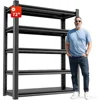 Storage Shelves Garage Heavy Duty - Adjustable 5 Tier Metal Shelving Unit Storage Rack Shelving Industrial Utility 1