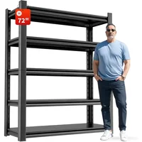 Storage Shelves Garage Heavy Duty - Adjustable 5 Tier Metal Shelving Unit Storage Rack Shelving Industrial Utility 1