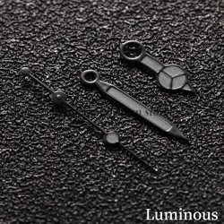 Enhanced Gold, Silver & Rose Gold Watch Hands with Green Luminous Coating (F - Grey)