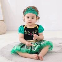 Robe Tutu barboteuse pour enfants, avec bandeau, vêtements de princesse pour bébés filles, Design mignon, Costumes de fête d'halloween 2