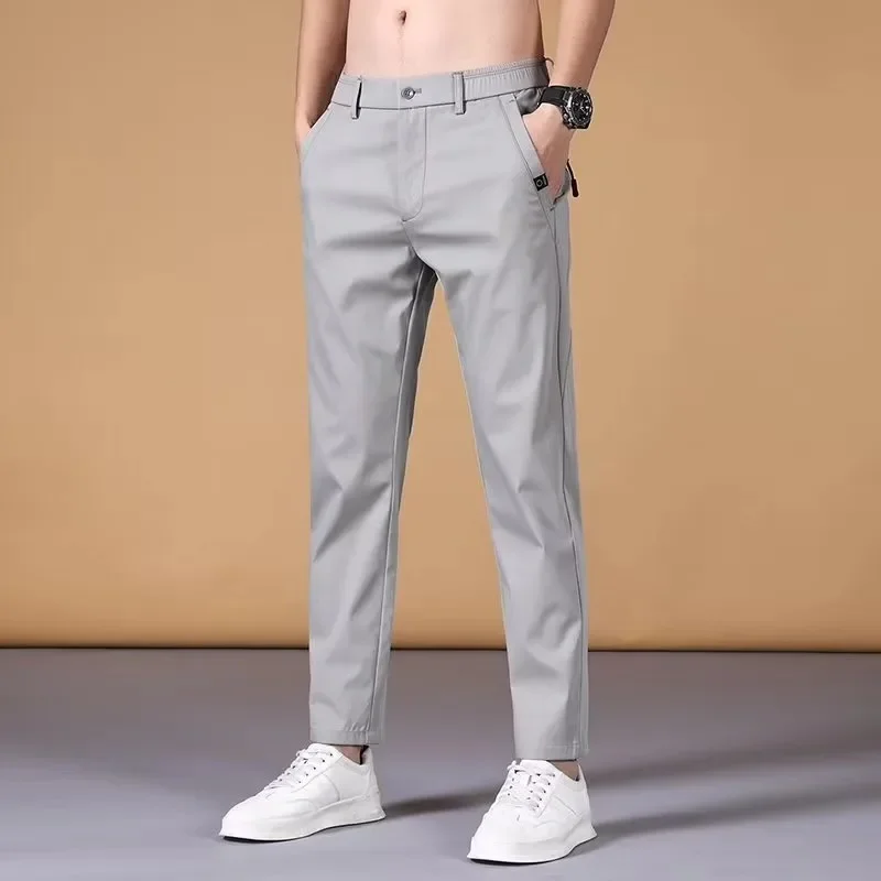 Summer Thin Casual Pants for Men - Loose Fit Full Length Korean Fashion Trousers for Four Seasons 3