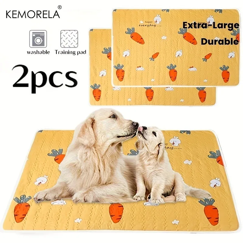 2PCS Washable Reusable Cat And Dog Urine Pads For Daily Use By Cats And Dogs Floor Mats Dog Cages Garden Picnics All Seasons_voghion.com