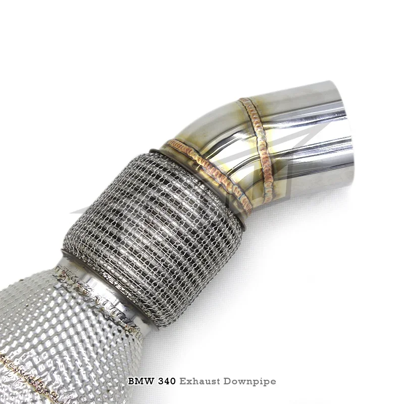 Head Section High flow Pipes branch downpipe Exhaust Pipe with catalyst For BMW TH3 340/340i B58 3.0T