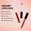 Lip Gloss Semi-Matte 8Colors Long-lasting Velvet Non-drying uitable for all skin moisturizing lipgloss plump lip brown Cosmetics 5