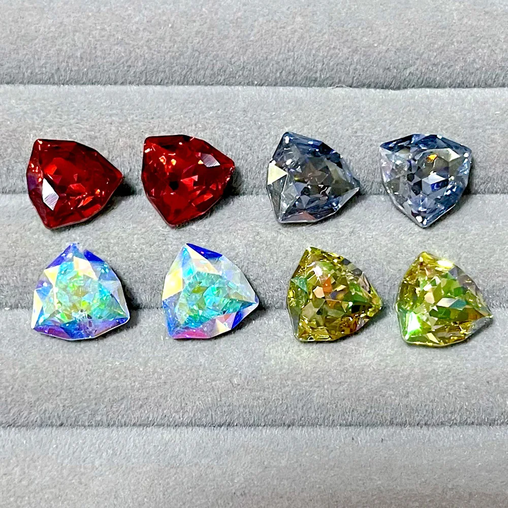 브릴리언트 컷 트릴리언 SW 크리스탈 라인스톤 뾰족한 바닥 글리터 멋진 스트라스 쥬얼리 드레스 의류 장식