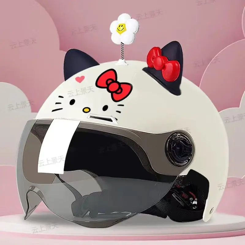 bike helmet hello kitty Tataway Easy Size M 52-56 cm Girls 32 x 22 x 14 cm (including mount)Weight (approximate) Hello Kitty Cute Moped Helmets