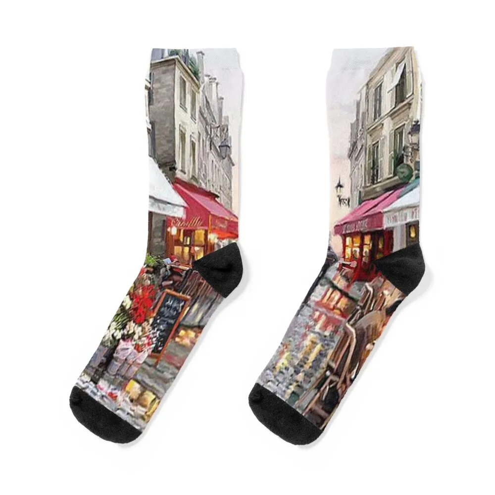 

Paris Landscape Socks winter gifts winter custom sports heated Socks Girl Men's