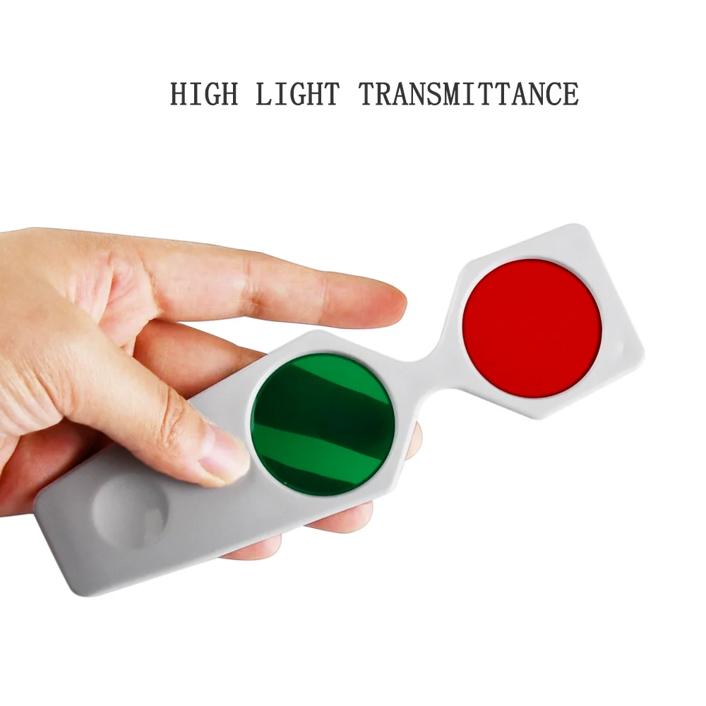 Optical Fixed Plastic Optometry Green and Red Lens Tester RG-4 optical measuring tool