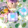 Lunch Bag Rainbow Loving Heart Laser Portable Large Bento Pouch for Children Girl Thermal Insulated Cooler Shoulder Picnic Box 3