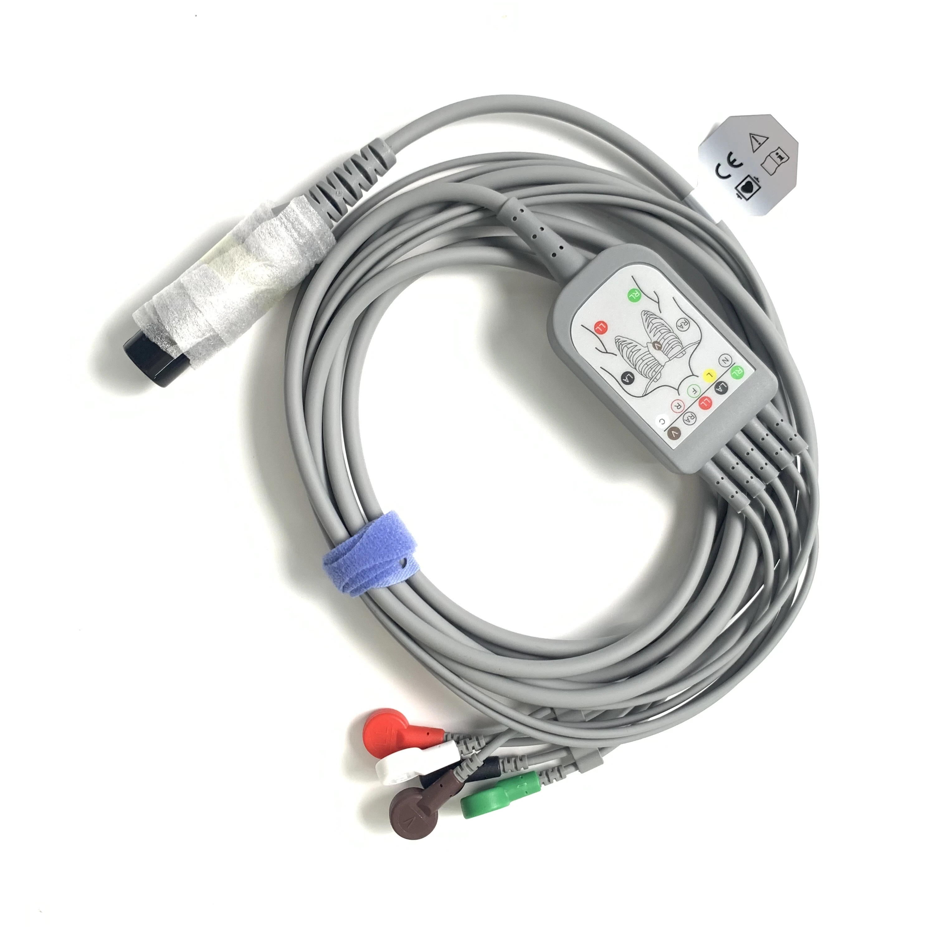 Edan EC05DASO61 ECG Cable 5-Lead 6-Pin, Defib, Snap, Aha, 3.4m Reusable (New Original) for xiaomi redmi note 11 4g global redmi note 11s 4g poco m4 pro 4g original fingerprint sensor flex cable grey