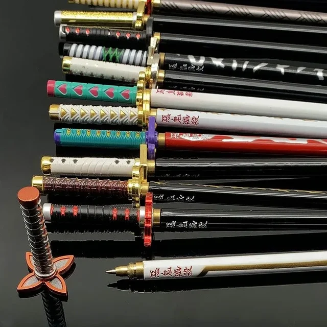 20cm  Anime Peripheral Neutral Pen/my Wife/Zenyi/moth/butterfly Blade Day Wheel Knife Stationery Signature Pen 1