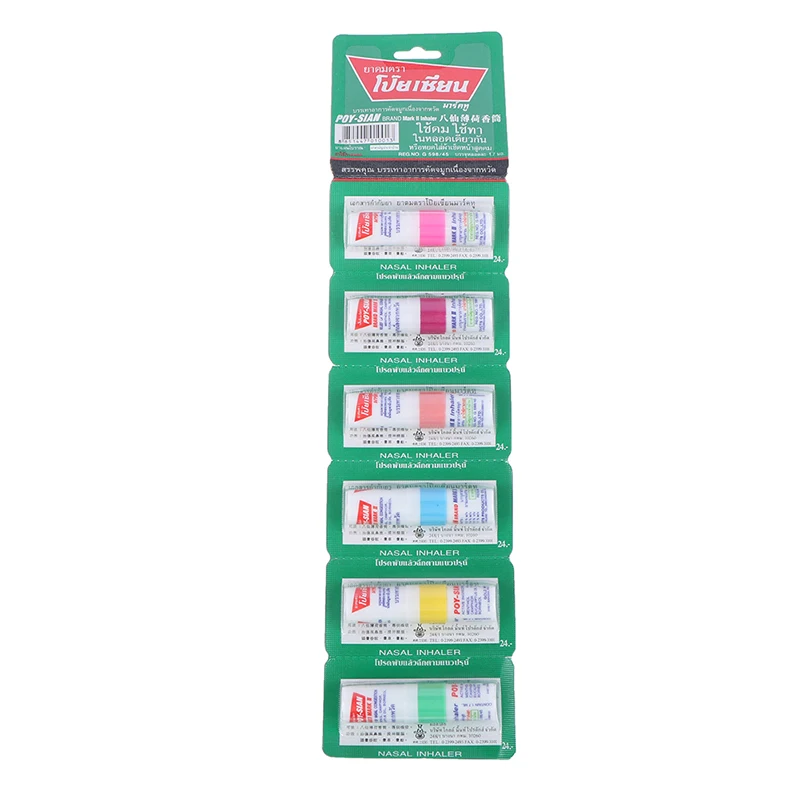 Thailand Mint Nasal Inhaler 6pcs