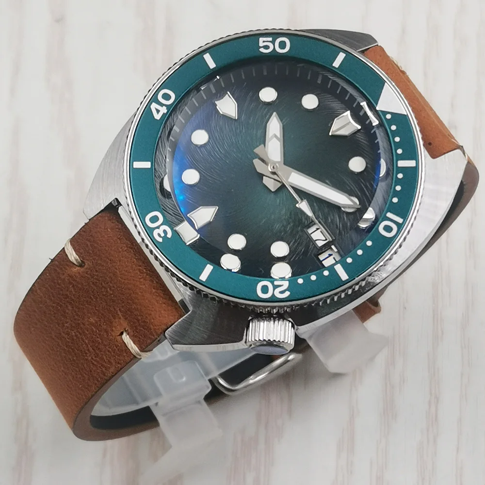 

41MM Seiko NH35 Movement Date Window Sterile Dial Stainless Steel Case Luminous Sapphire Glass Business Men Mechanical watch