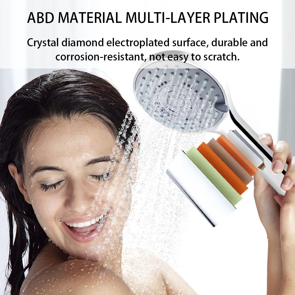 5 Modes Shower Head Set High Rainfall Massage Handheld Bath Sprayer Nozzle Shower Head With Hose Bracket Bathroom Accessories 4