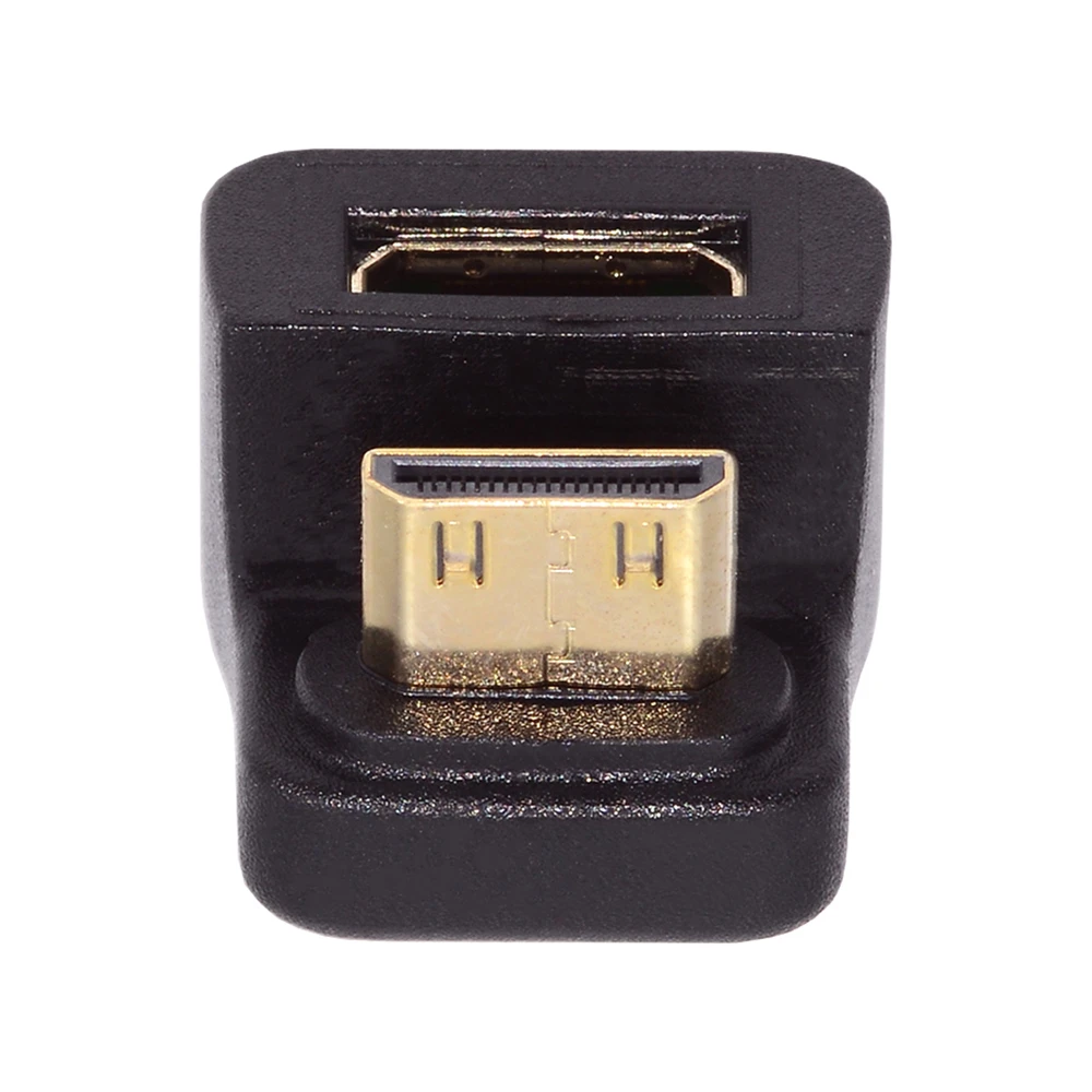 

Мини HDTV 1,4 штекер-Мини Гнездо удлинитель 360 градусов противоположный U-образный обратный угловой конвертер