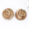 10 Pieces/set Striped Design Metal Buttons for Coats, Dresses and Jackets, Elegant and Simple Gold-coloured Decorative Buttons 4