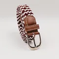Red brown white