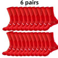 6 pairs/Lot Professional Cycling Socks Breathable Sweat-Absorbing Men Women Outdoor Sports Running Basketball Compression Socks