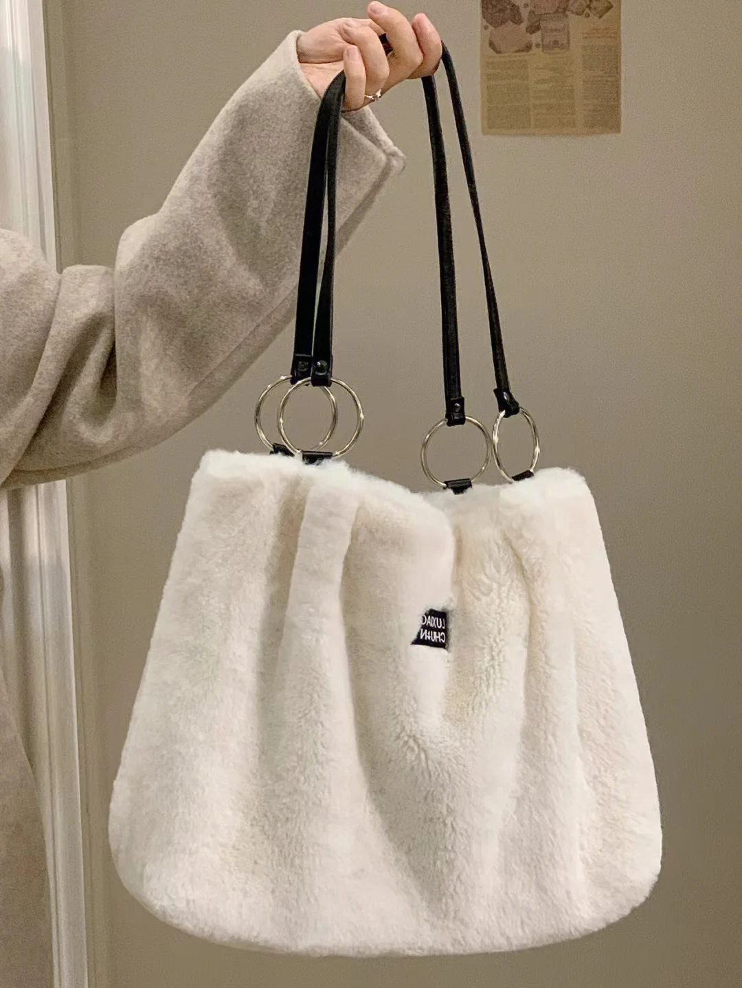 Chanel Fur Shoulder Bags