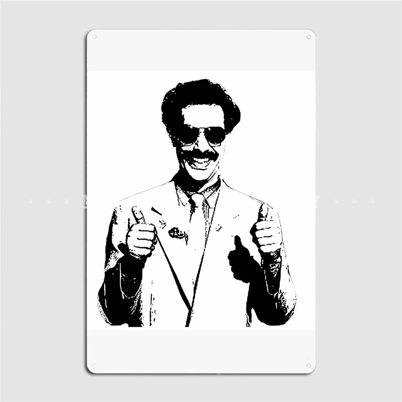 Borat Targa In Metallo Poster Garage Decorazione Garage Club Personalizzato Club Tin Sign Poster