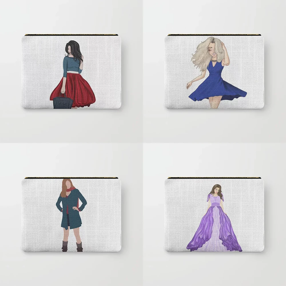 

Красивая и красочная косметичка с узором для девушек, простой женский клатч, многоразовая дорожная сумка для хранения вещей