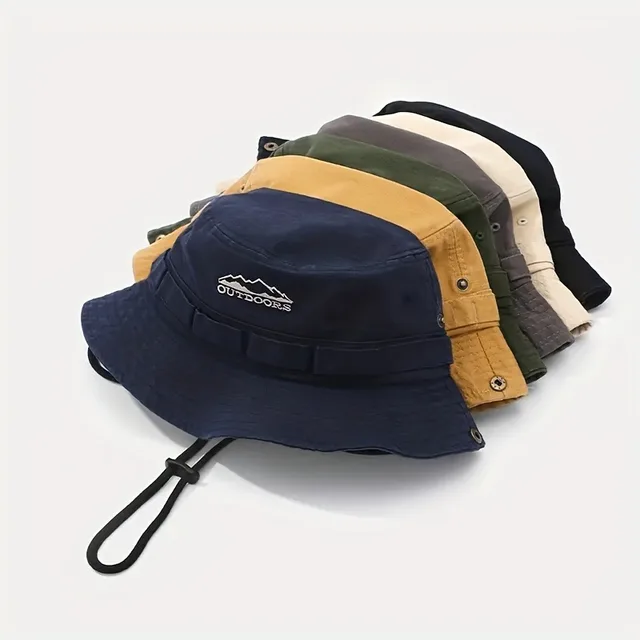 Spring/Summer Retro Sun Hat Outdoor Bucket Hat with Brim, Unisex Casual Cap ,Fashionable outdoor sunshade fisherman hat 3