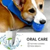 1pc Squeaking Dog Chew Ball, Rubber Teeth Cleaning Toy For Interactive Playtime 3