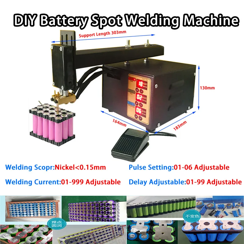 

3KW Battery Spot Welding Machine High Power Lithium Batteries Pack Nickel Strip Welding Precision Pulse Welder For 18650 32650