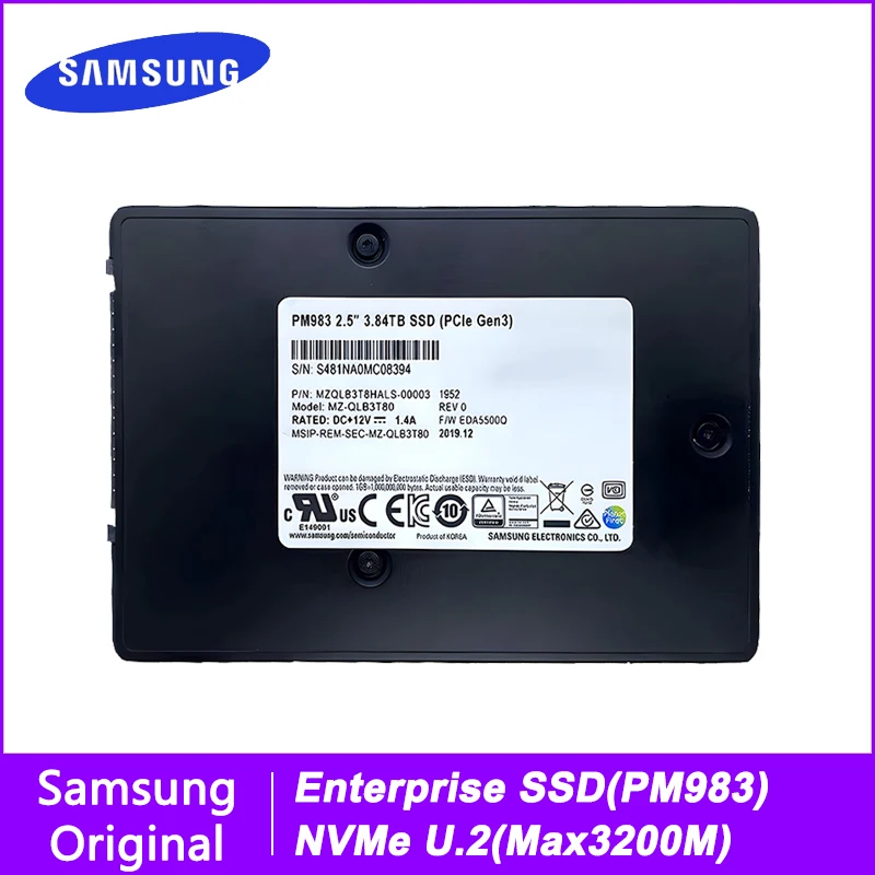SAMSUNG PM983 NVMe Enterprise SSD 960GB