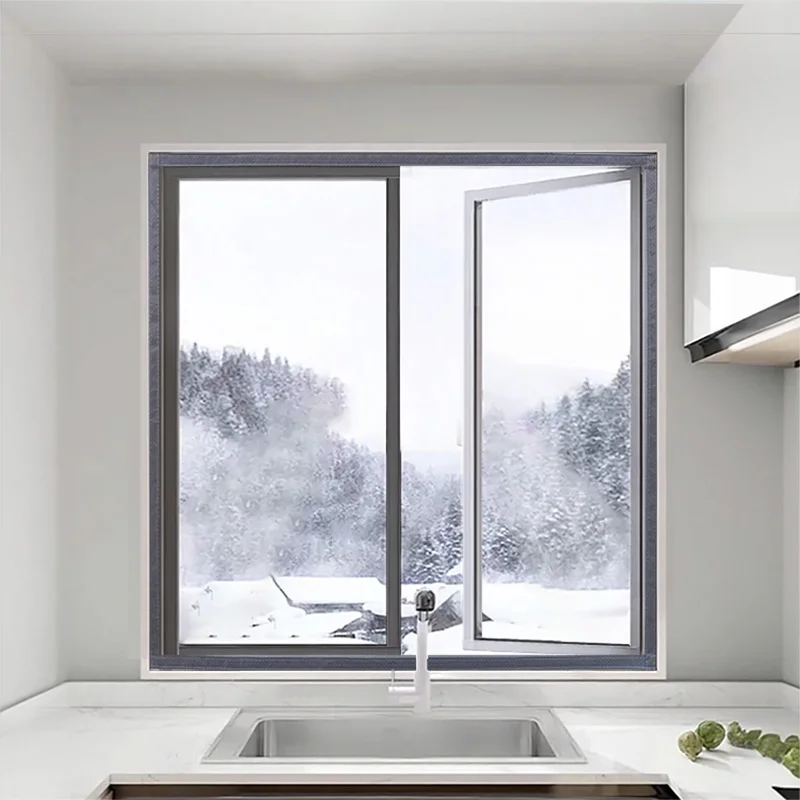 Customizable winter warm curtains, windproof sealed windows, household cold insulation, anti freezing window insulation film